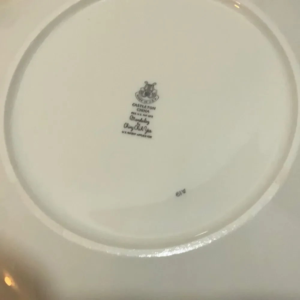 Vintage Castleton Mandalay Ching Chih Yee 10 5/8” Dinner Plates Set of 3 G6
